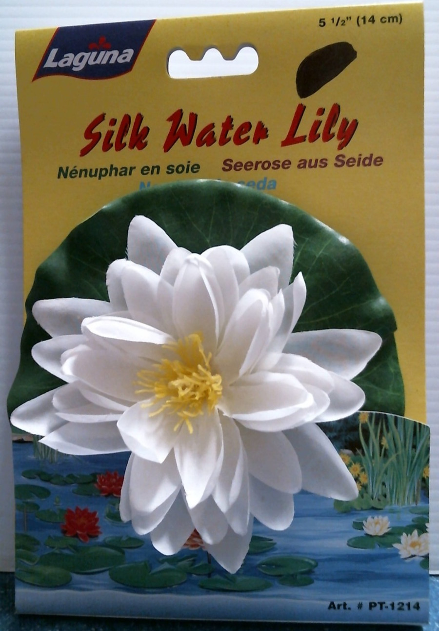 Laguna 5-1/2″ Silk Water Lily, White (PT-1214) FS