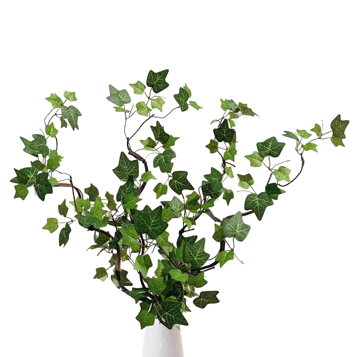 Artificial Rattan Tree Vines with Creeper Leaves Climbing Ivy Branches Grapev…