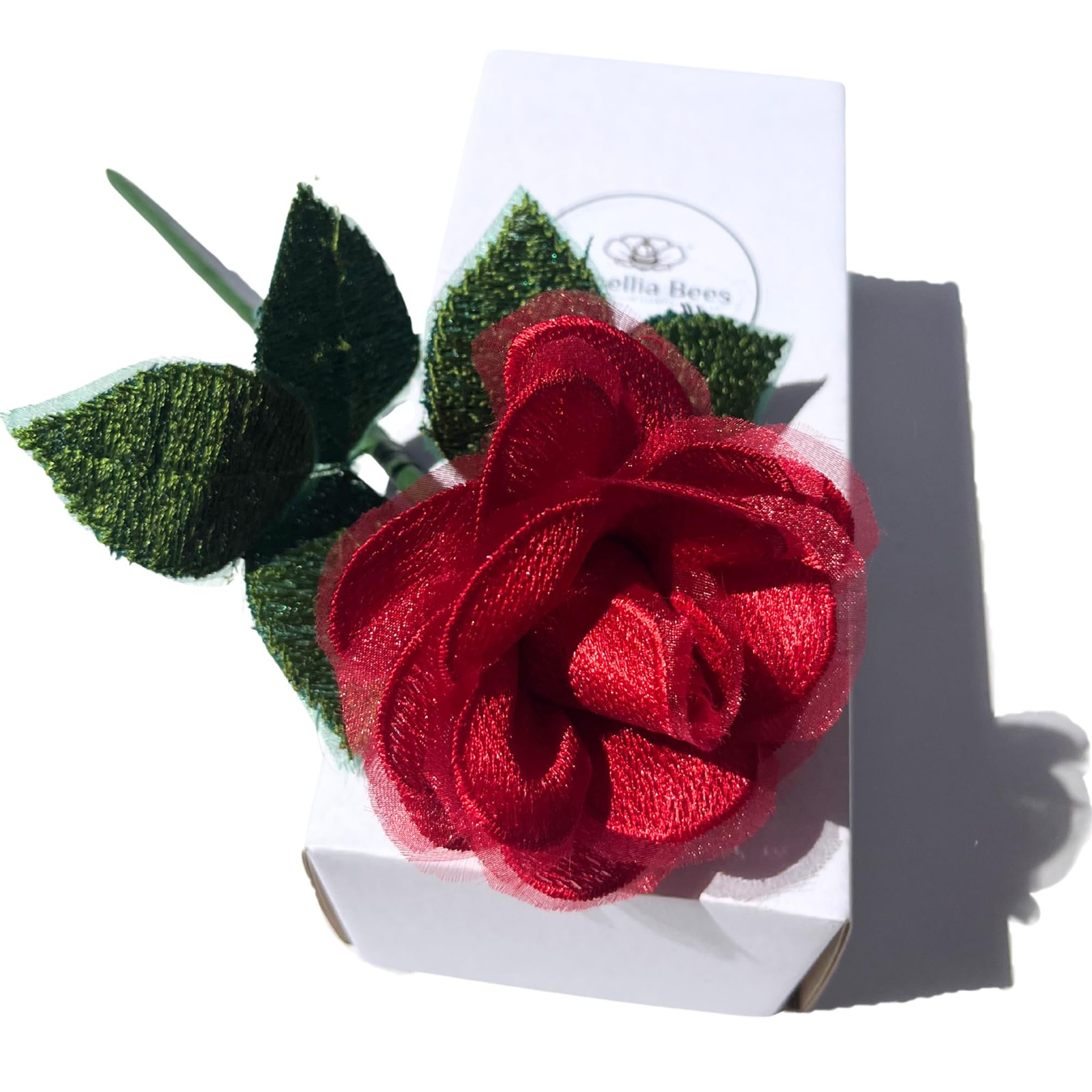 Lace Rose 13th Anniversary Flower for her, 13 Years Wedding Anniversary, Hand…