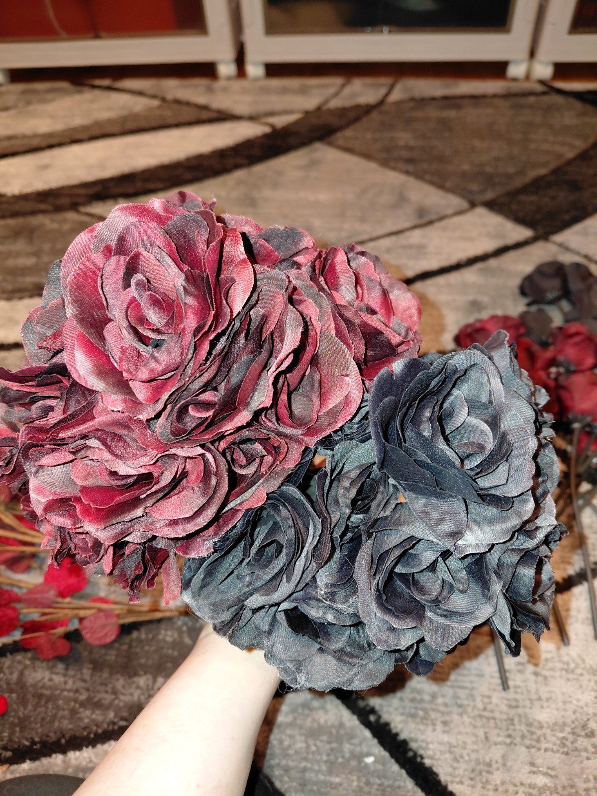 Huge Bundle Of Brand New Beautiful Mixed Faux Roses, Eucalyptus Etc Over 50 Pcs!