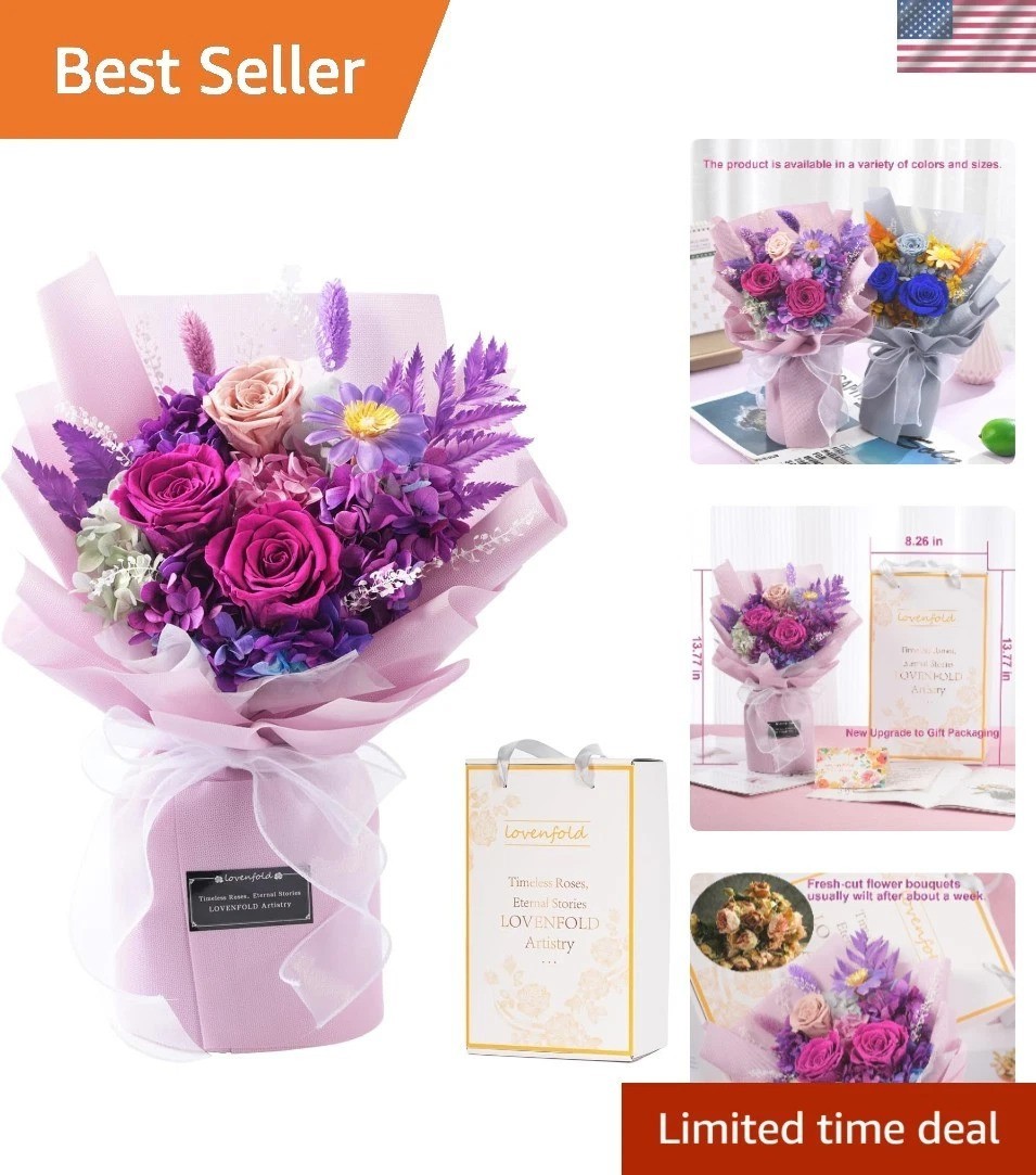 Gorgeous Purple Rose Floral Gift – A Lasting Impression for Loved Ones