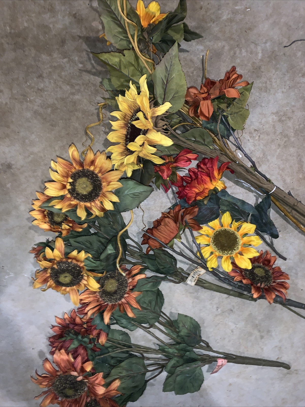 Assortment Long Vase Stem Sunflowers New Used Floral Flowers Lot ❤️tb5m