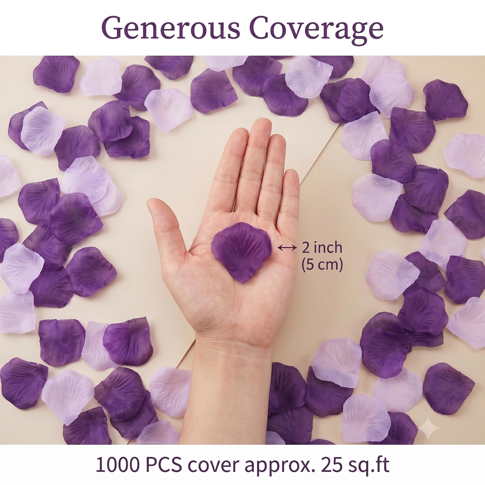 Black Fake Rose Petals Hotel Valentine Party Decoration 1000 PCS