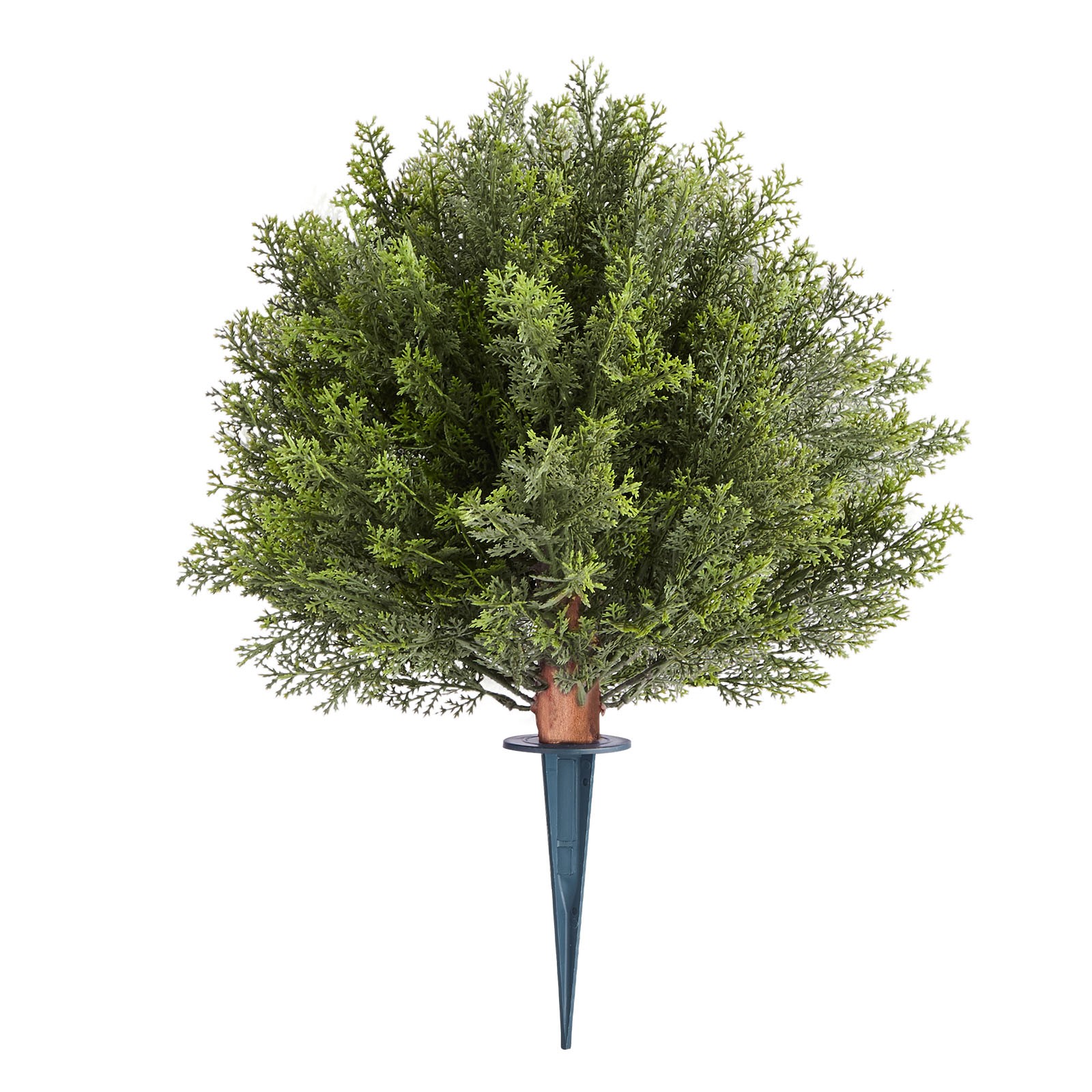 VEVOR Artificial Topiary Cypress Tree with Ground Spike 16 Inch Faux Shrub
