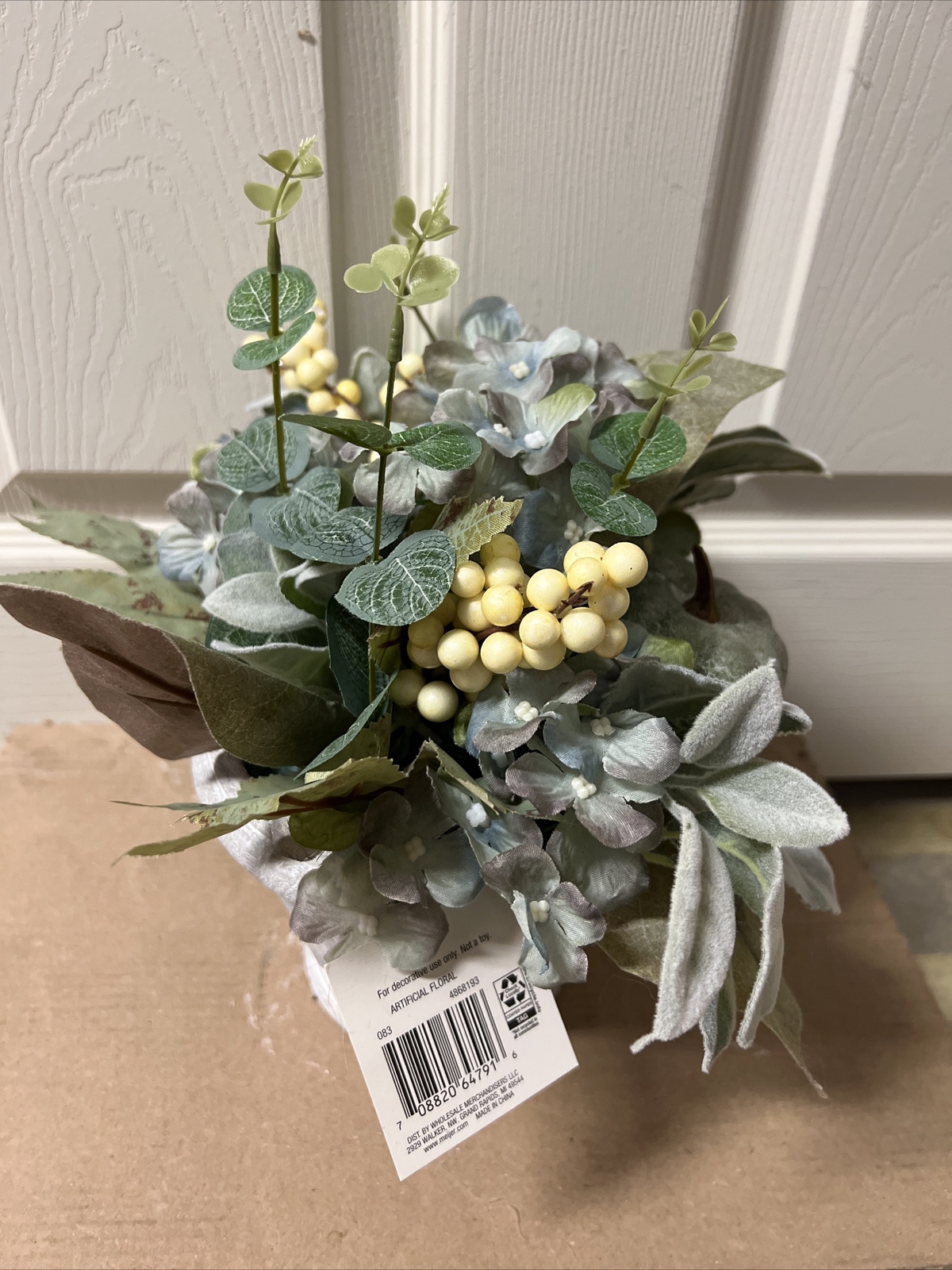 Eucalyptus Leaves Fall Flower arrangement Pumpkin