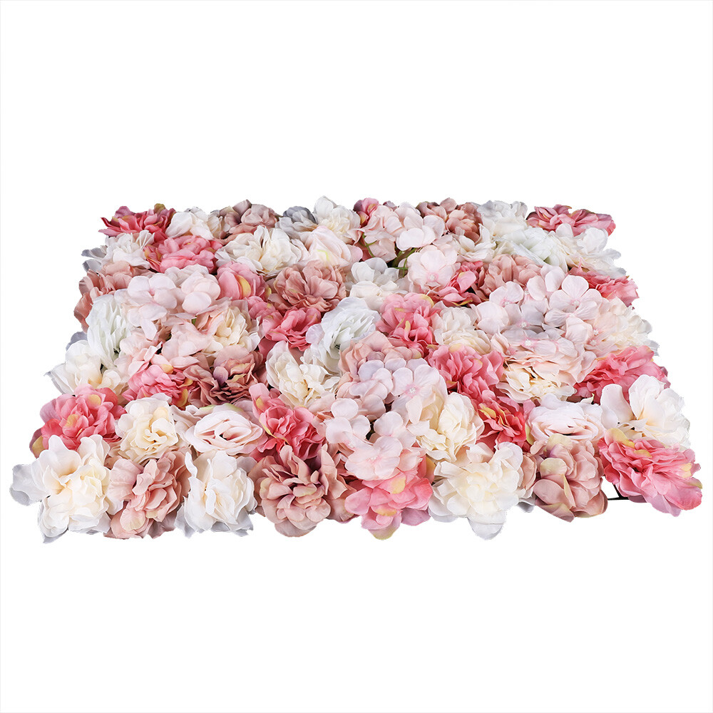 6pcs Artificial Flower Wall Panels Wall Mount 60*40 cm for Party Home Decor