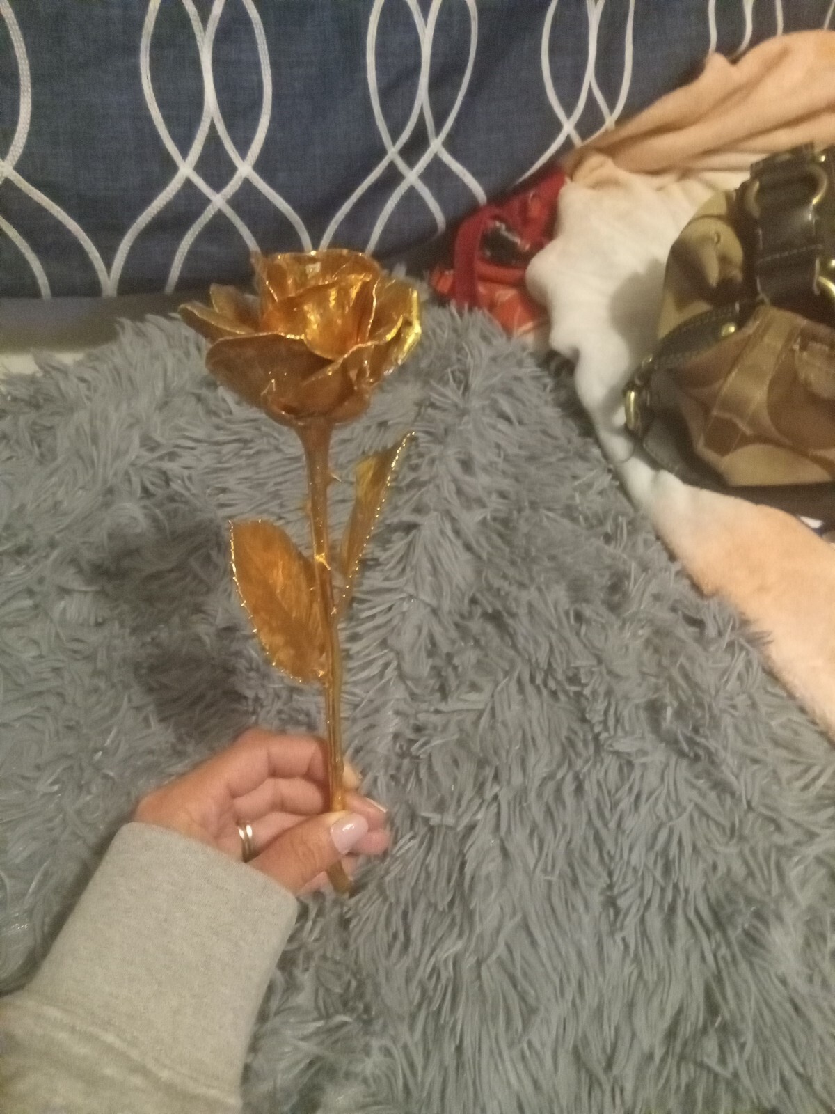 Forever Rose, a Genuine, One of a Kind, Real Rose, Hand Dipped in 24K Gold to…