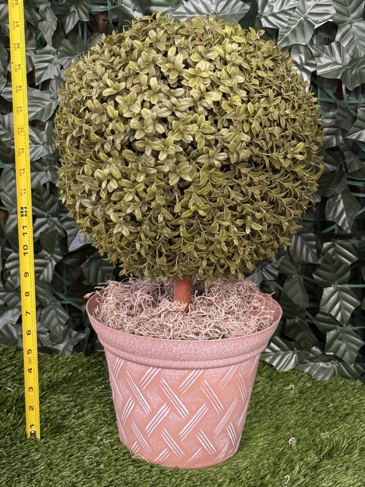 Topiary Approx. 22” Boxwood • 🌳 Maintenance-Free • Perfect for Office or Home!