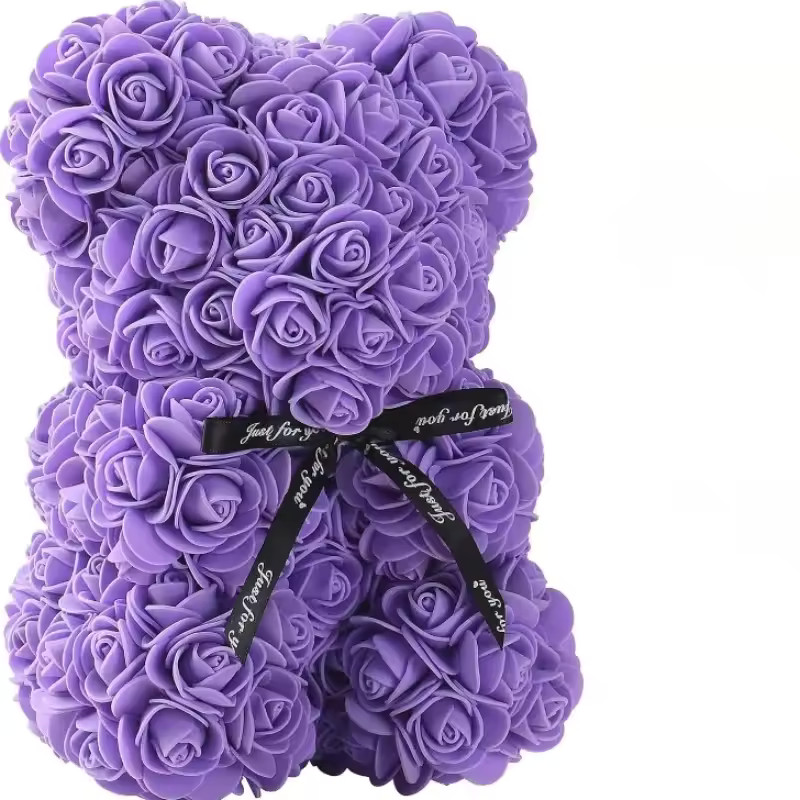 Artificial Flower Eternal Rose Teddy Bear Mom Mother’s Day Birthday Valentine’s