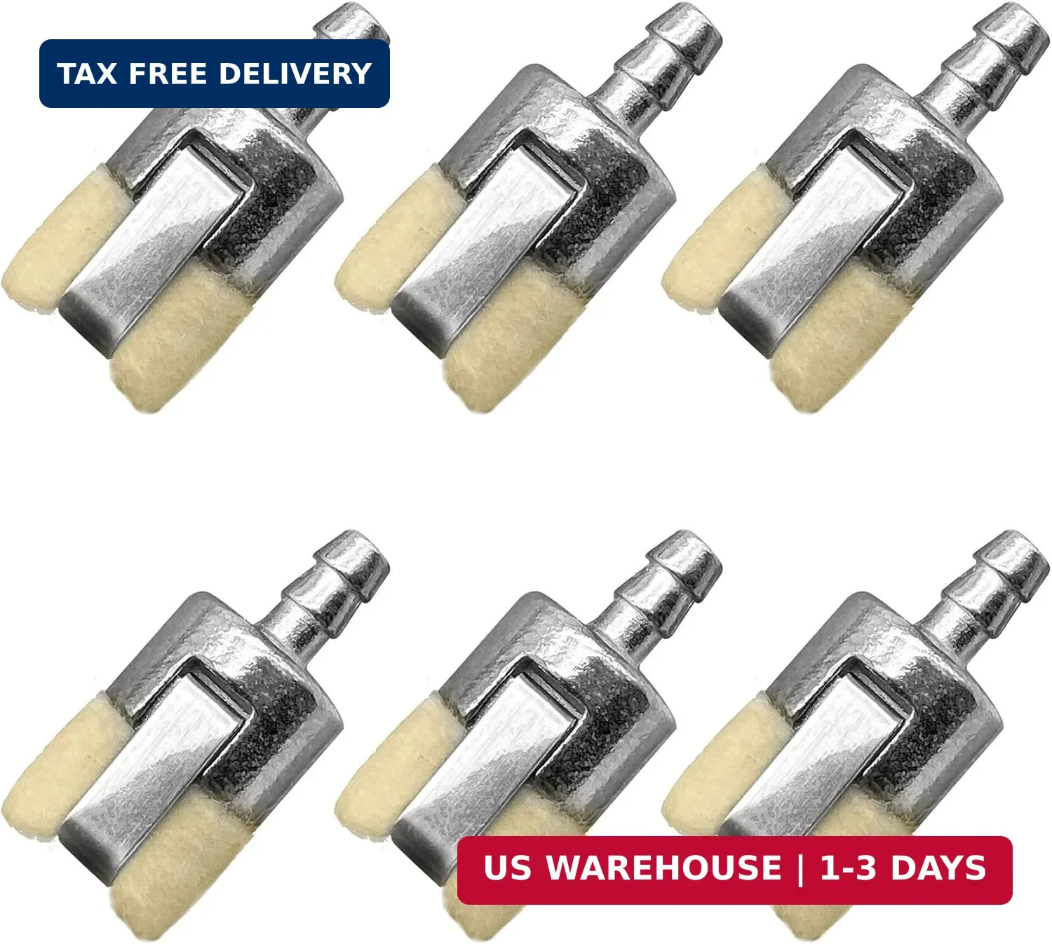6 Pack Fuel Filter for ECHO String Trimmer Leaf Blower Hedge Trimmer Cultivator