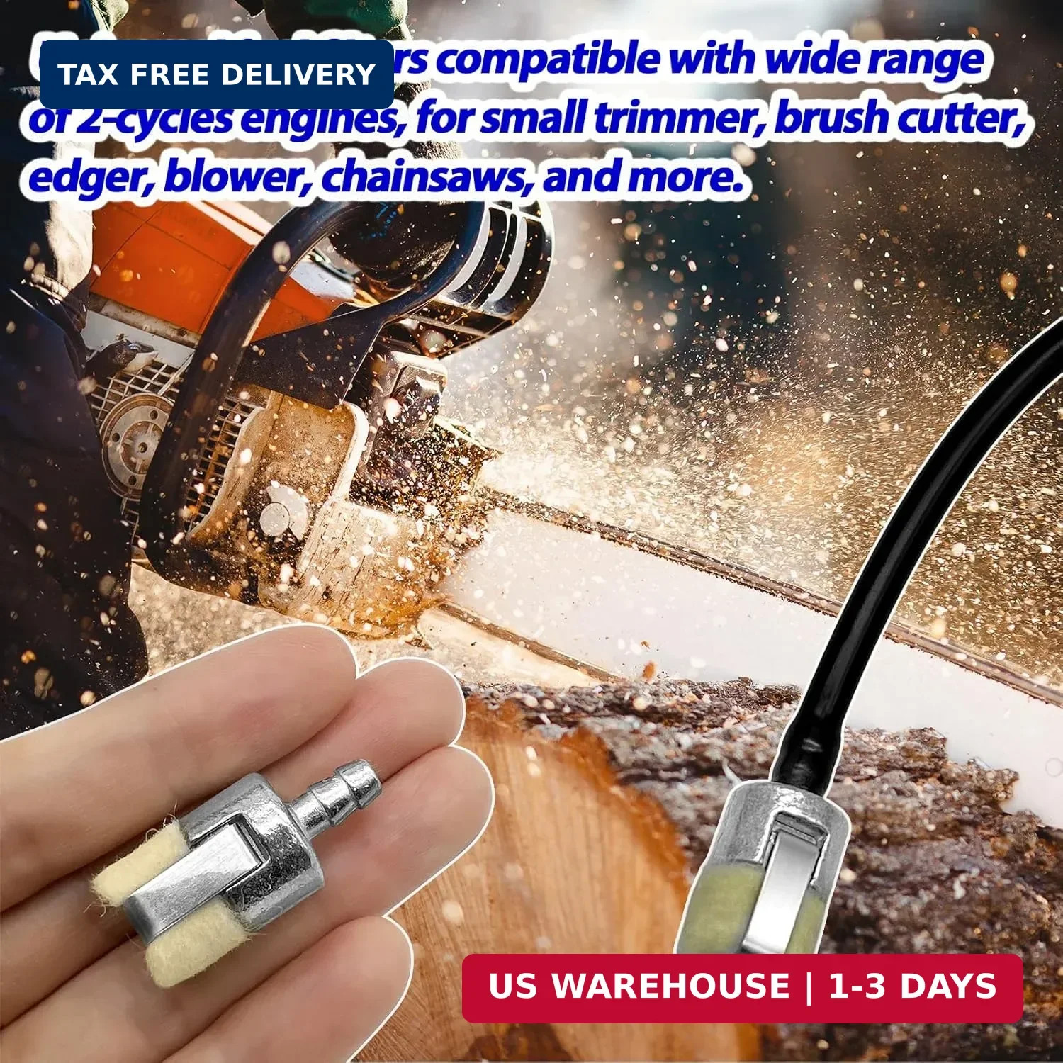 6 Pack Fuel Filter for ECHO String Trimmer Leaf Blower Hedge Trimmer Cultivator