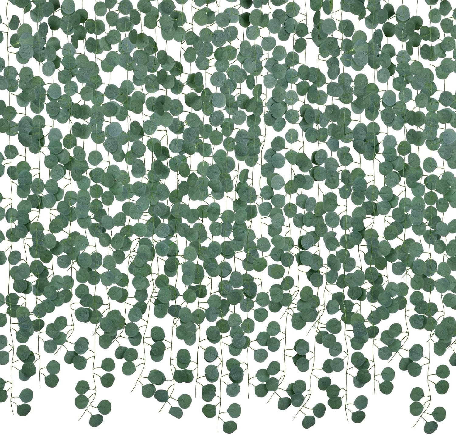 86 Feet Artificial Eucalyptus Garland – Elegant Greenery for Home & Weddings