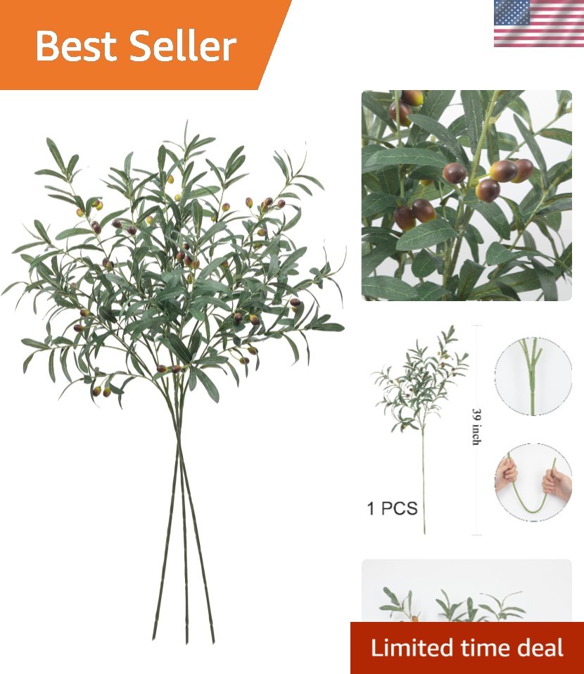 Durable Waterproof Faux Olive Branches – 39