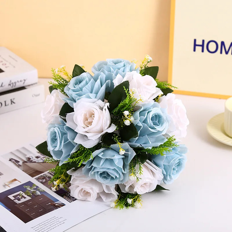 28cm Rose Artificial Flower Balls Wedding Roman Column Road Guide Decorations Bi