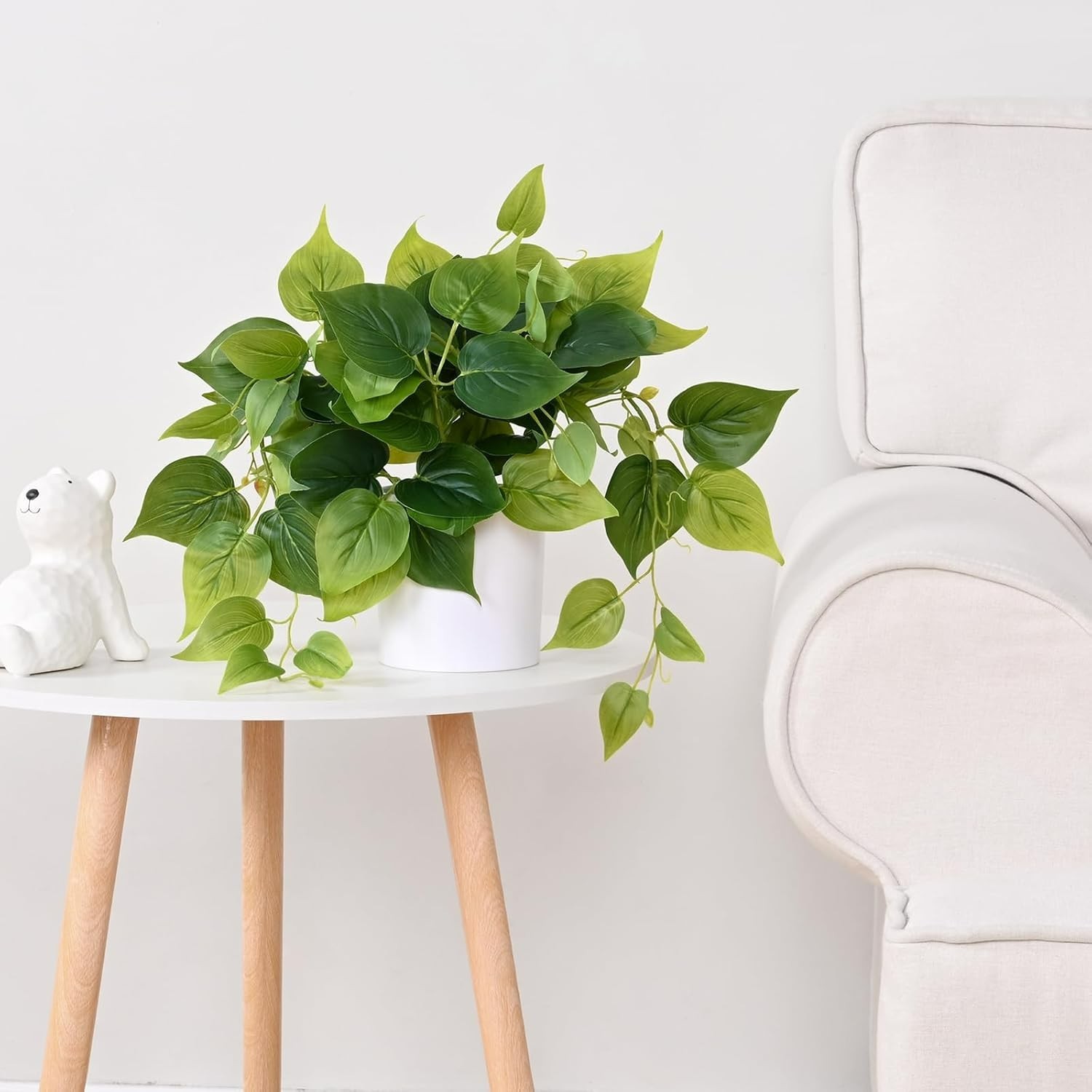Versatile Artificial Plant for Home, Kitchen & Office – 9.8″ Fake Pothos Style
