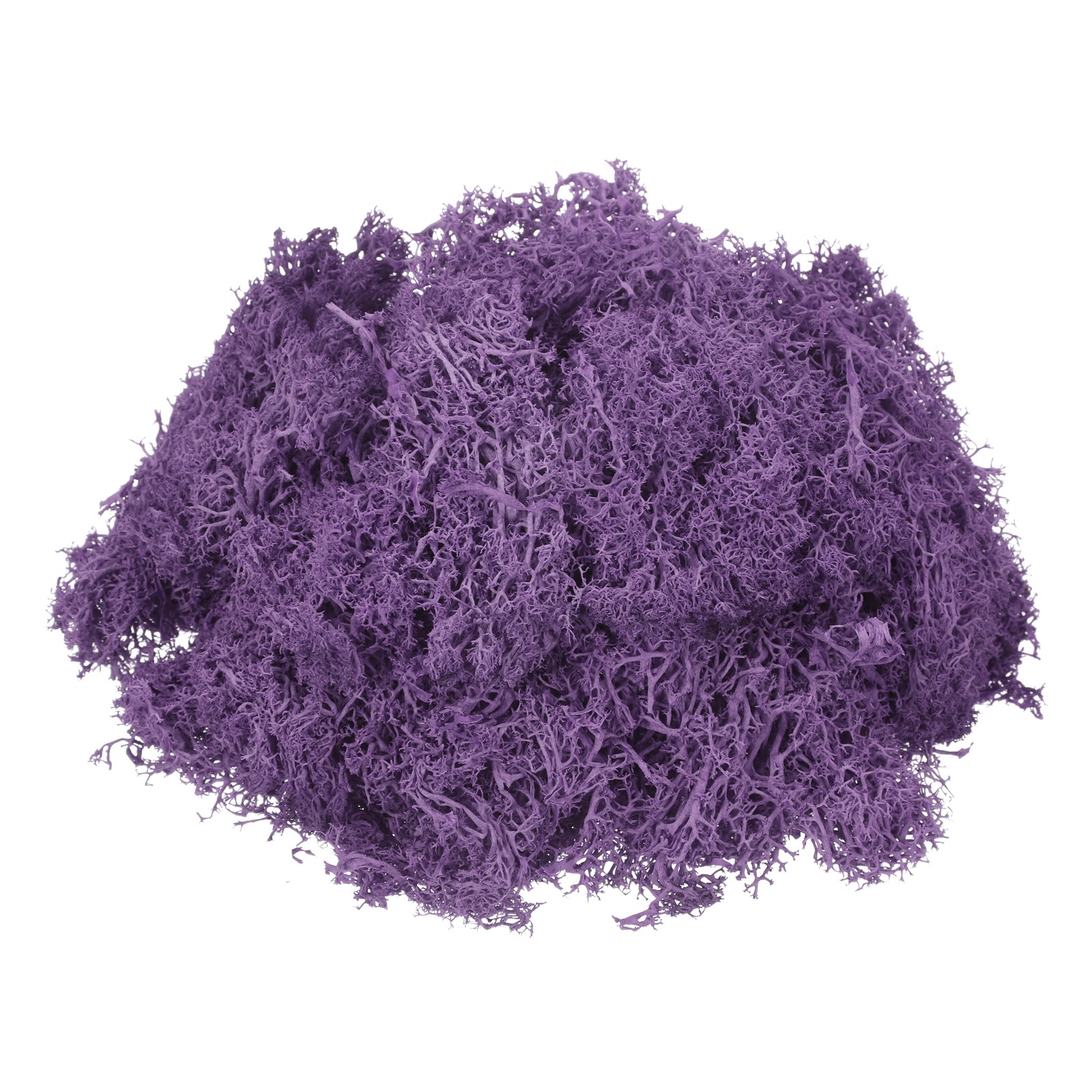 4.6oz Preserved Reindeer Moss Purple Decorative Artificial Fake Moss