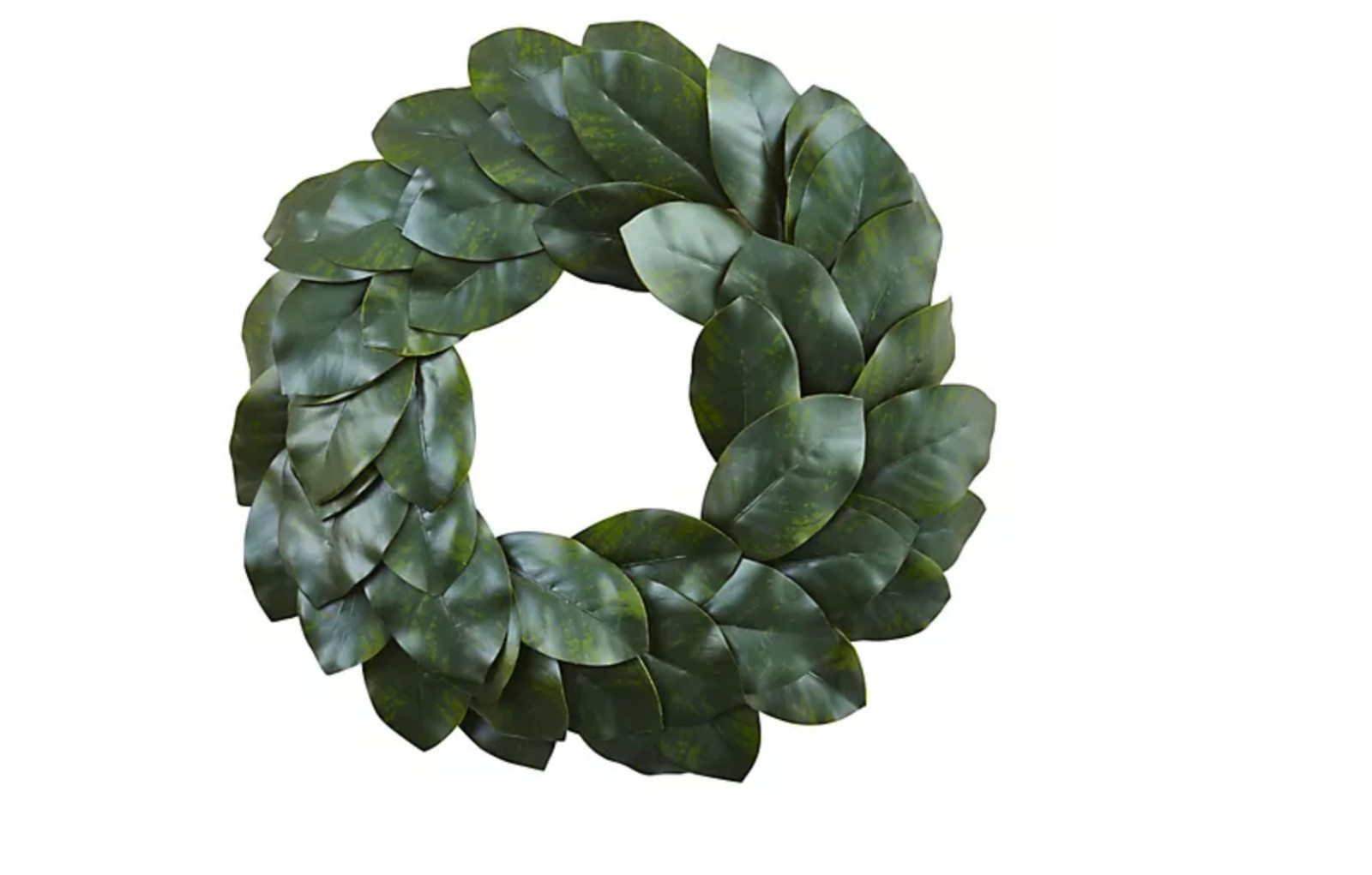 24″ Magnolia Leaf Wreath by Nearly Natural