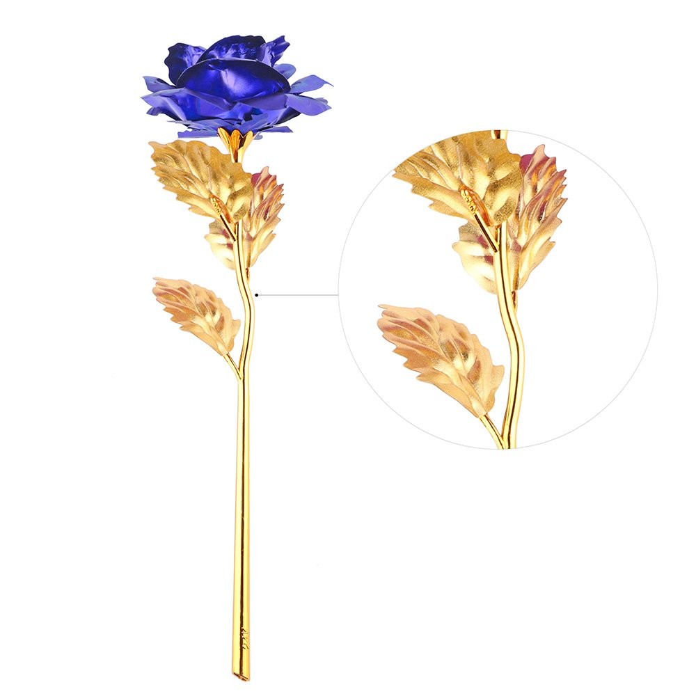 24K Golden Rose, Artificial Rose Flower Gifts for Her with Luxury Gift Box Gr…