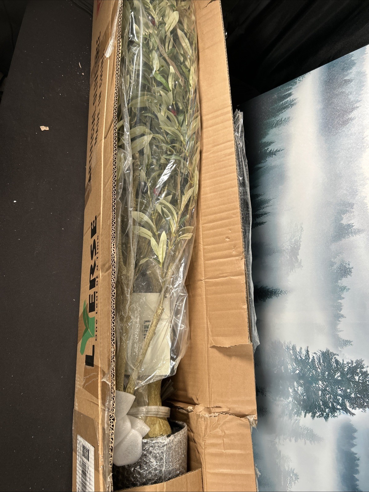Olive Trees Artificial Indoor – Faux Olive Tree 7ft with Large Olive Branches