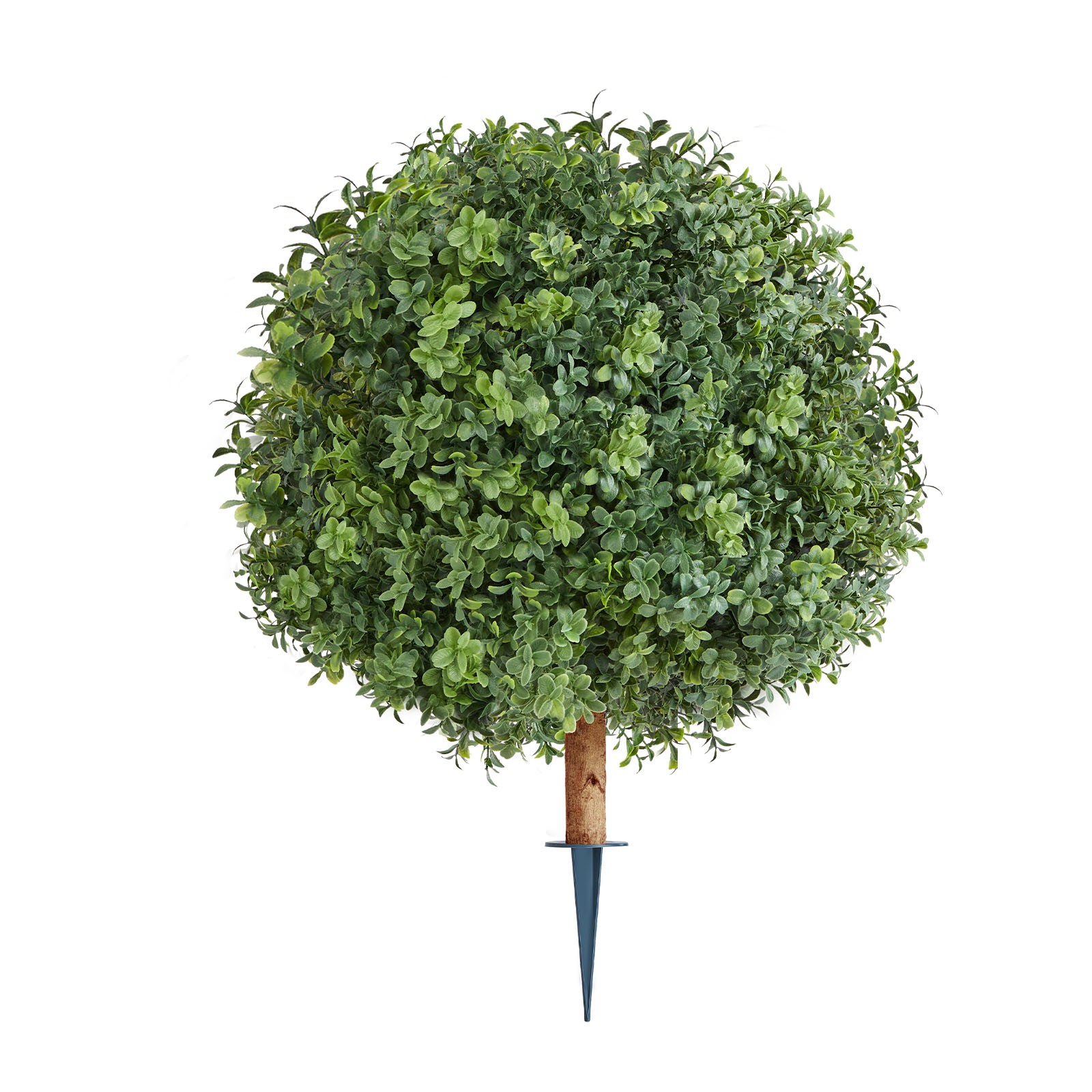 VEVOR Artificial Topiary Boxwood Tree with Ground Spike 22 Inch Faux Shrub