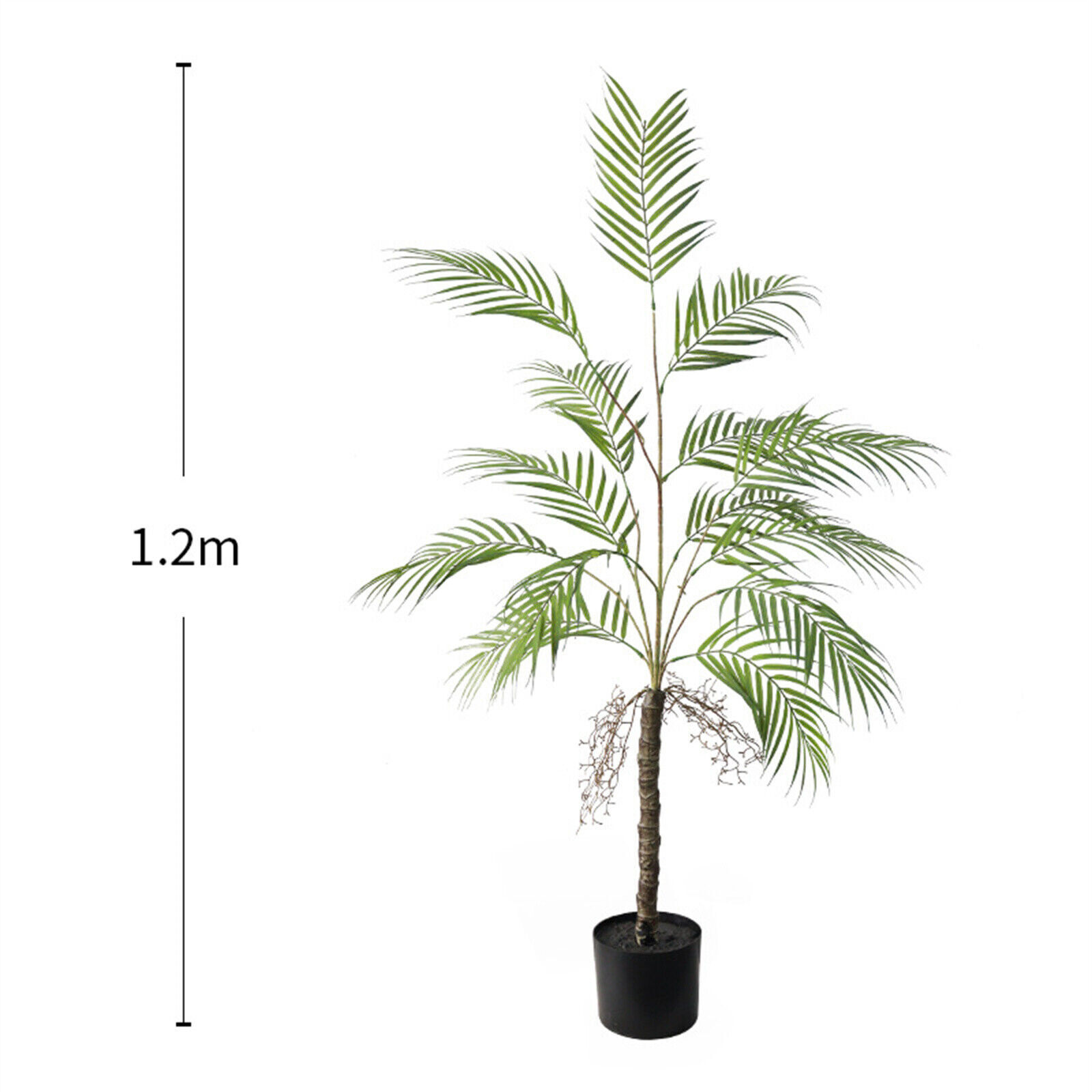 4ft/5ft Artificial Golden Cane Palm Tree Faux Plant Indoor Outdoor Home Decor
