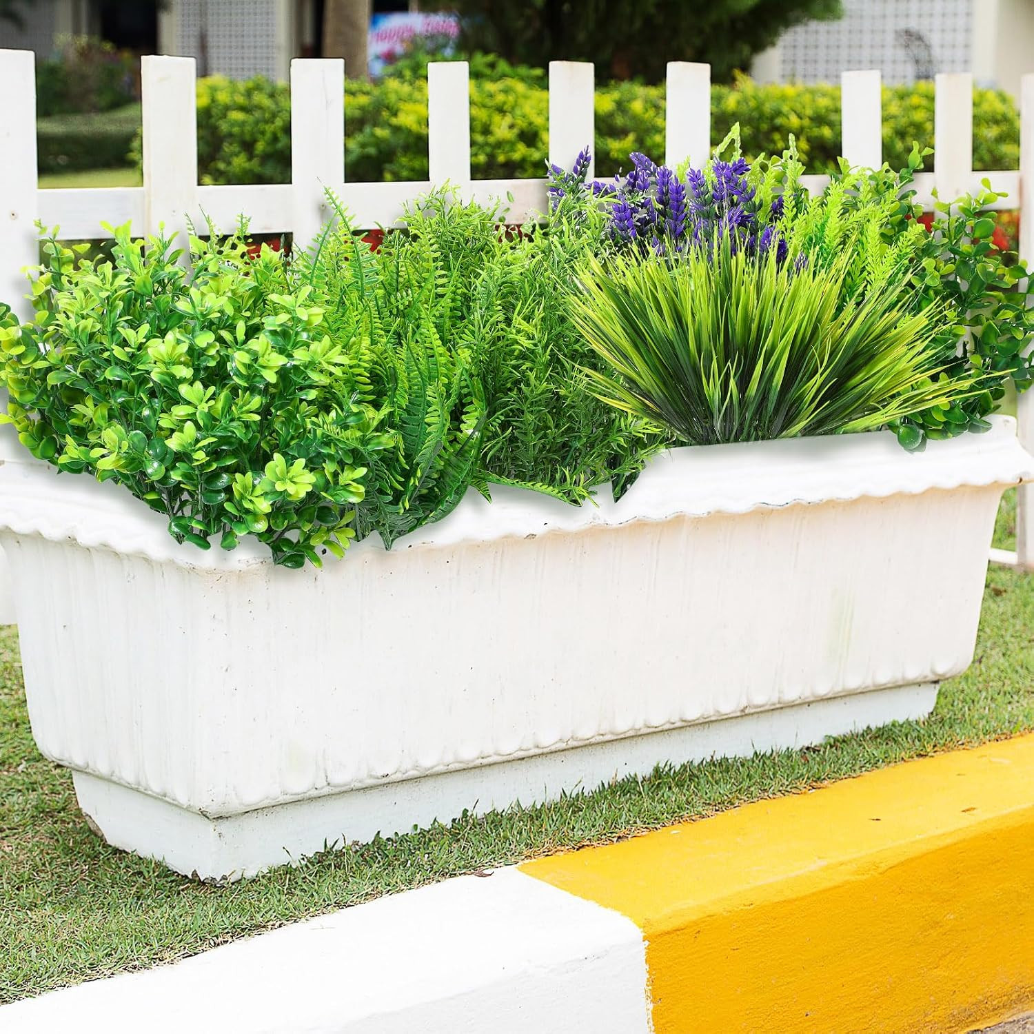 32 Bundles UV Resistant Fake Plants for Garden Decor & Wedding Arrangements