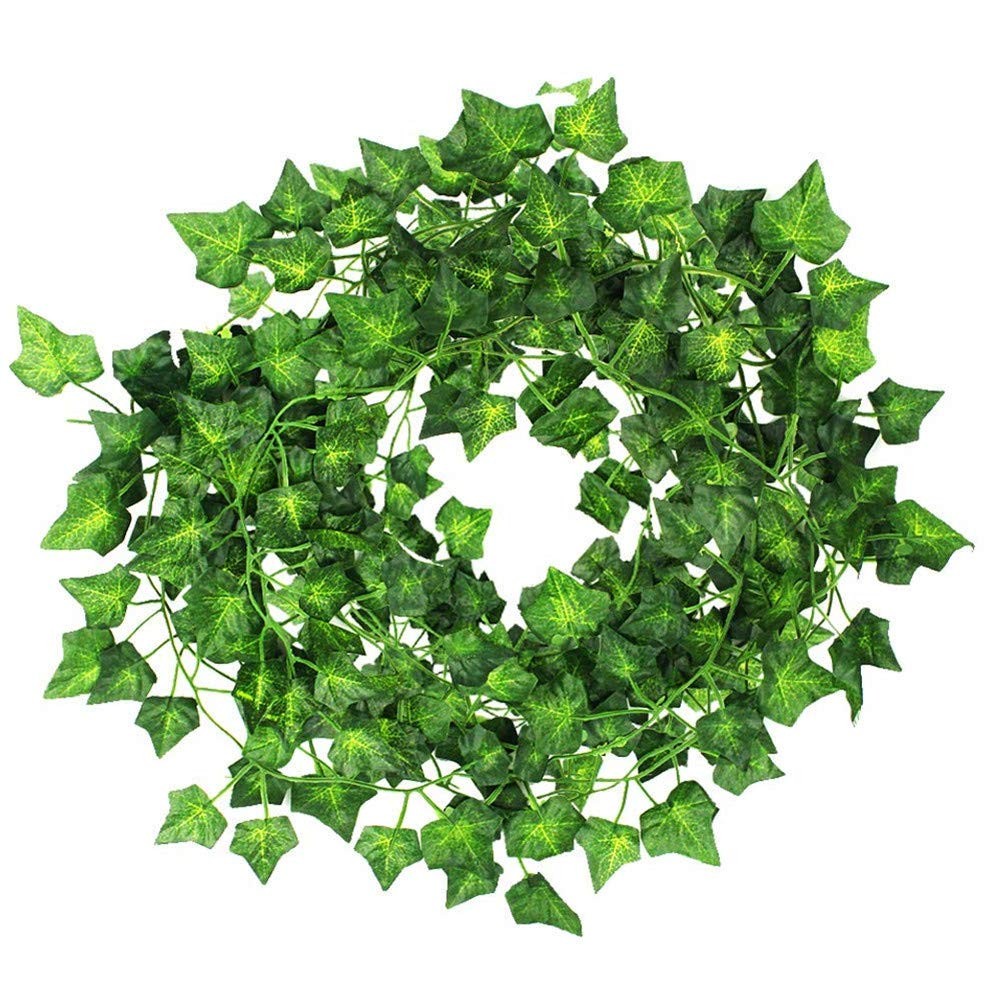 12 Strands 84 Feet Artificial Ivy Leaf Plants Vine Hanging Garland Fake Folia…