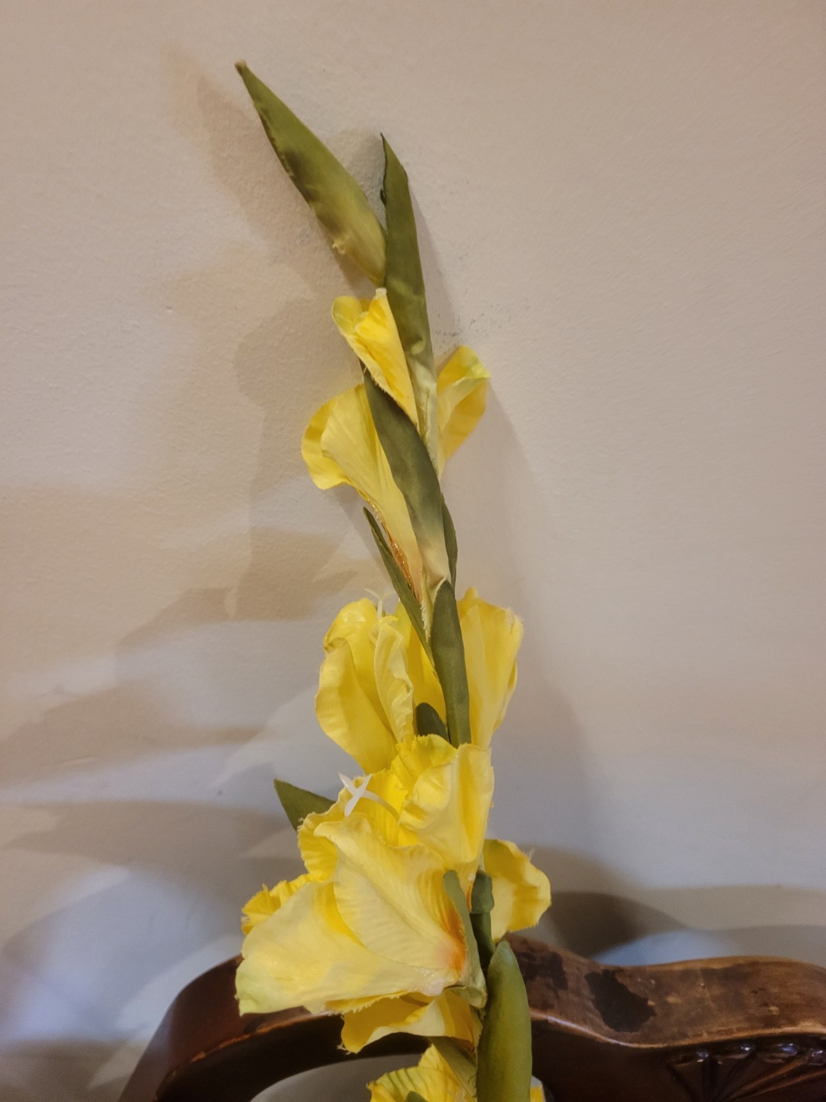 15 Pk Artificial Yellow Gladiolus Flowers Stem approx 36 inch L By Better Homes