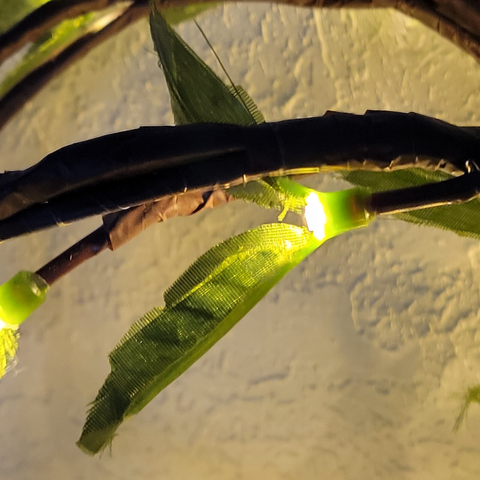 30 LED Green Leaf Fairy String Lights Battery Operated Garden Wedding Home Decor