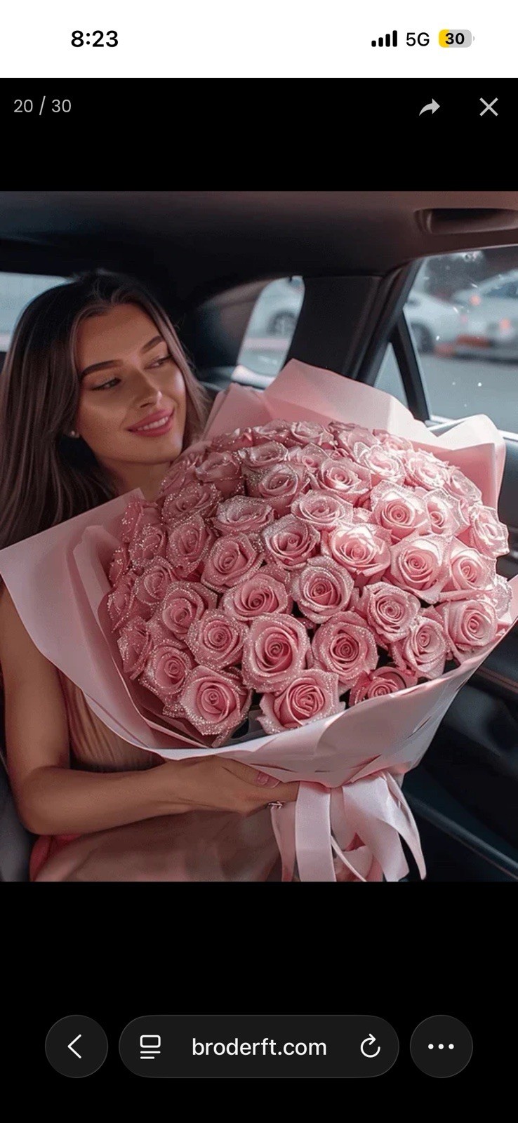 Pink Flower Bouquet “Will You Be My Girlfriend?” DIY Project