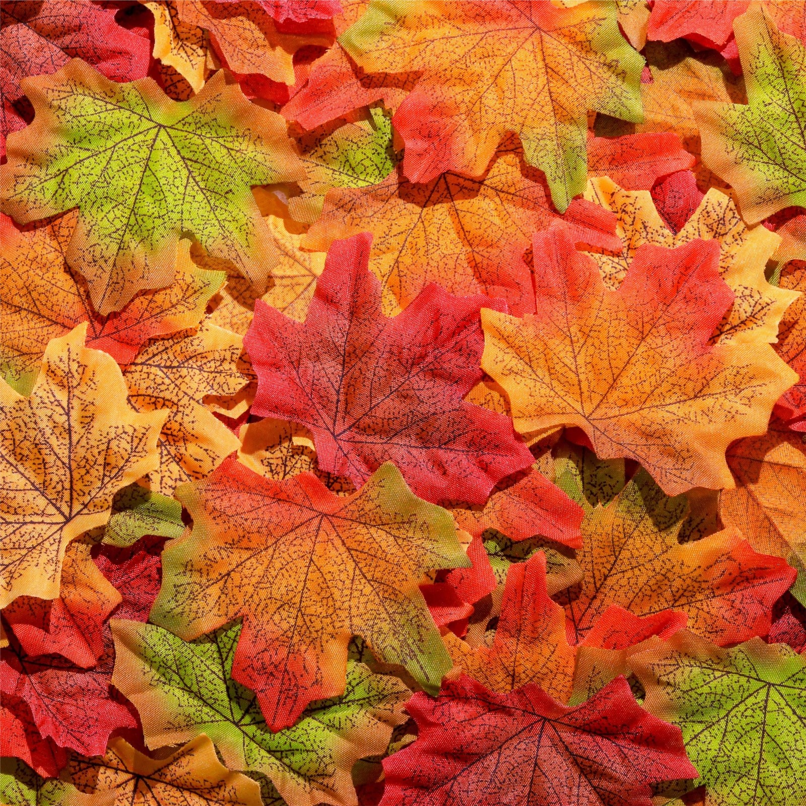 300 Pieces Assorted Colors Fall Decor Maple Leaf Artificial 3.15 Inch Craft