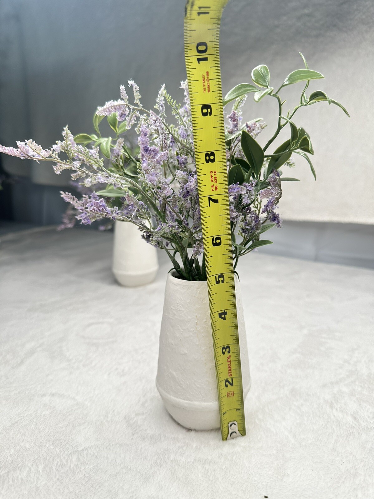 Target Tabletop Arrangement White Ceramic Faux Lavender Plant Modern Decor 1pc