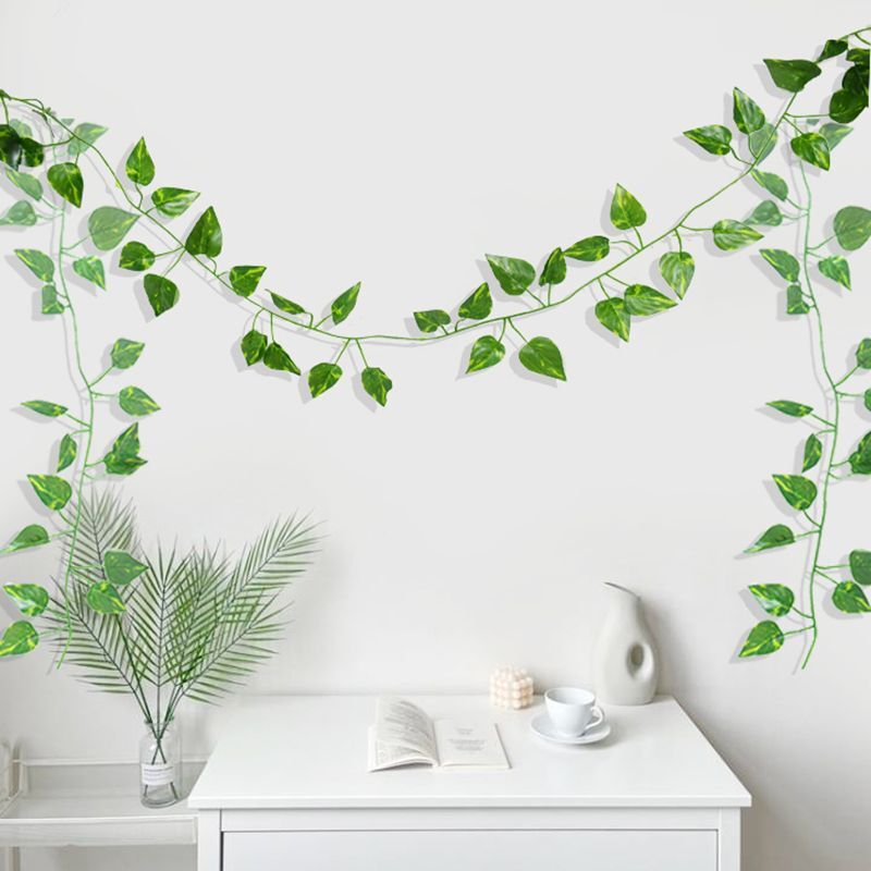 3pcs 210cm Artificial Ivy Vine Leaf Green Plant For Wedding Party Home Decor NEW