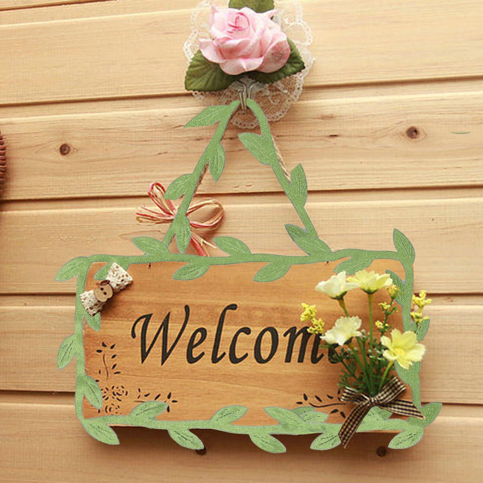 252 Ft Artificial Vines Fake Leaf Garlands Hanging Plants Green Leaves for Wall