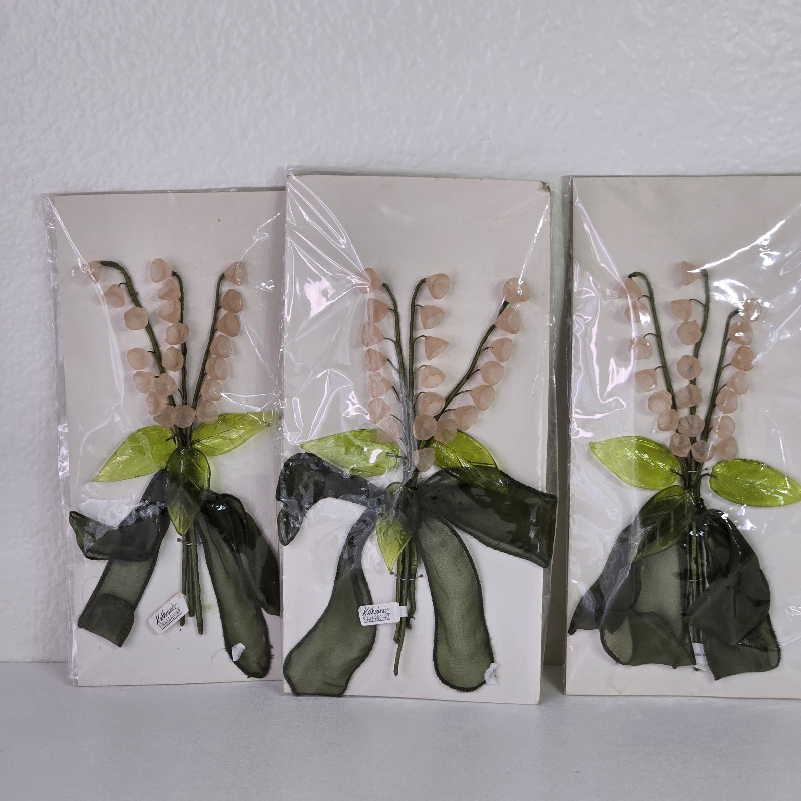 Katherine’s Collection Pink Lily Of The Valley Floral Pick Stem Easter Decor 3pc