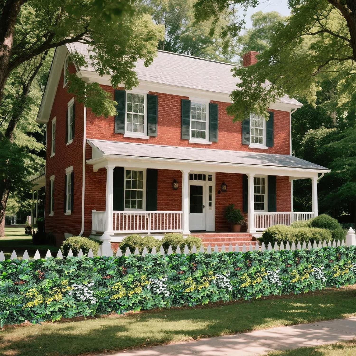 6/12/18pcs Artificial Boxwood Mat Wall Hedge Decor Privacy Fence Panel Grass