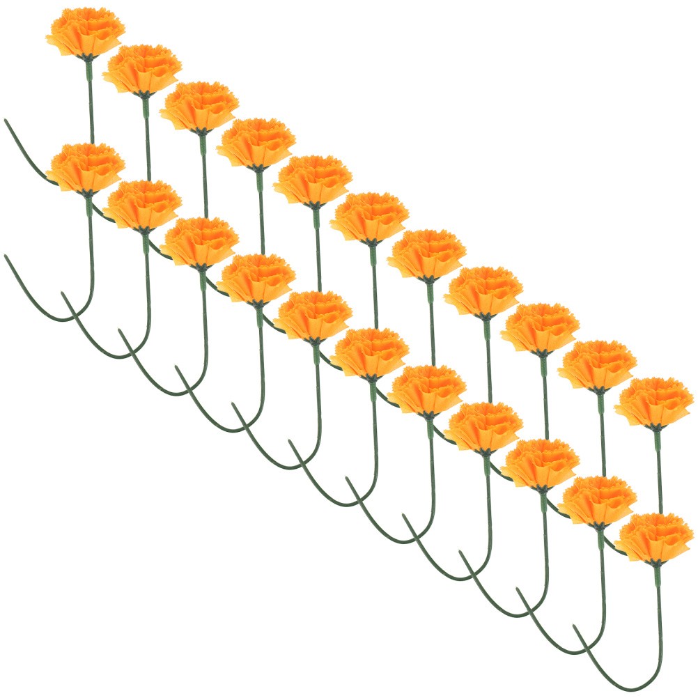 Artificial Marigold Flowers Headband Temple Decoration Decorations