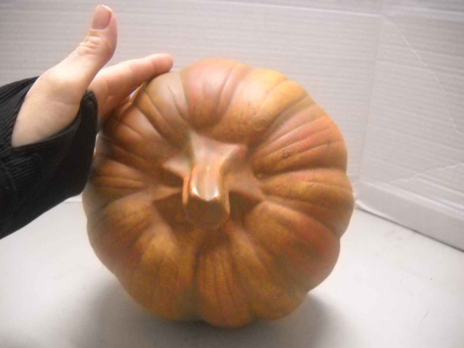 CERAMIC PUMKIN EUROPEAN HOME COLLECTION HOLLOWEEN FALL 8″X 8″
