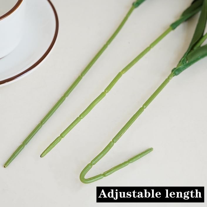 Artificial Flowers for Vase 10 Pcs, 20 Inch Fake Mums with Long Stems