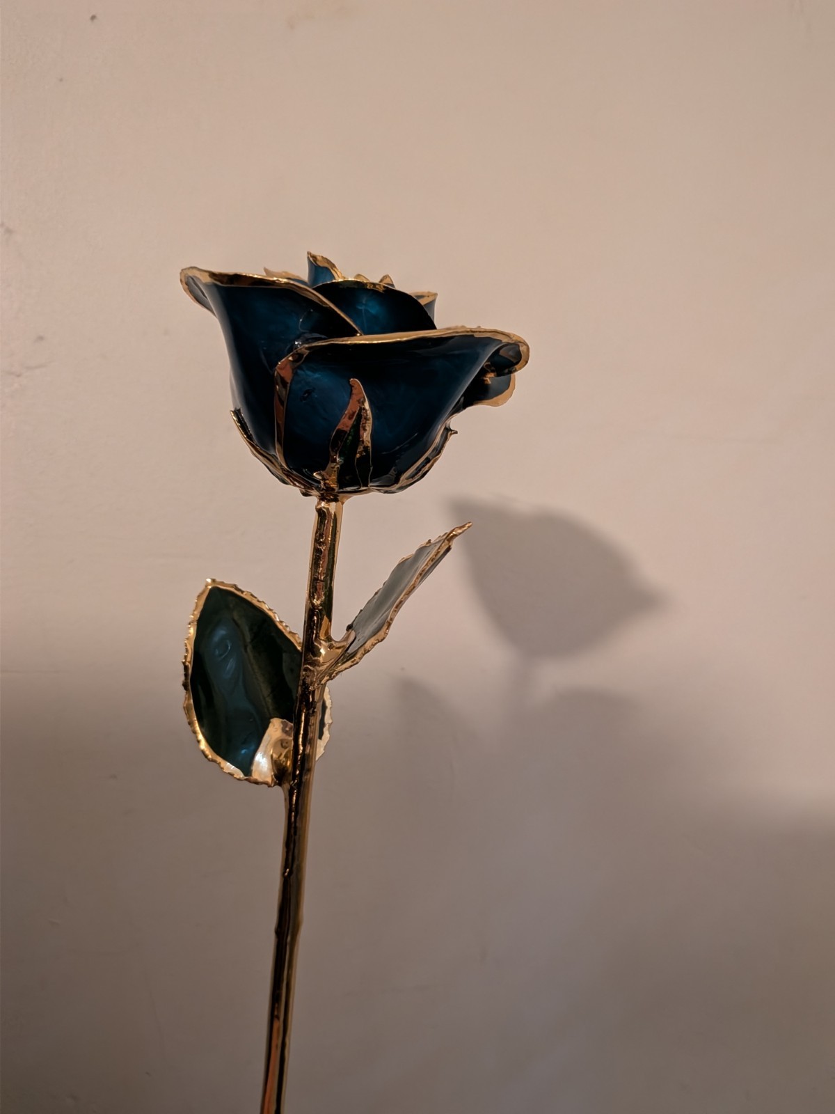 Vintage Glass Forever Rose Figurine Crystal Decorative Collectible Romantic