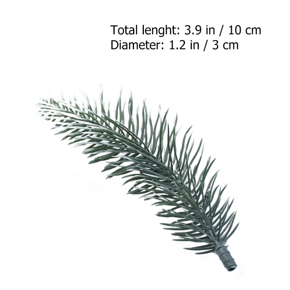 30PCS Artificial Green Pine Needles Branches Small Pine Twigs Stems for Decor
