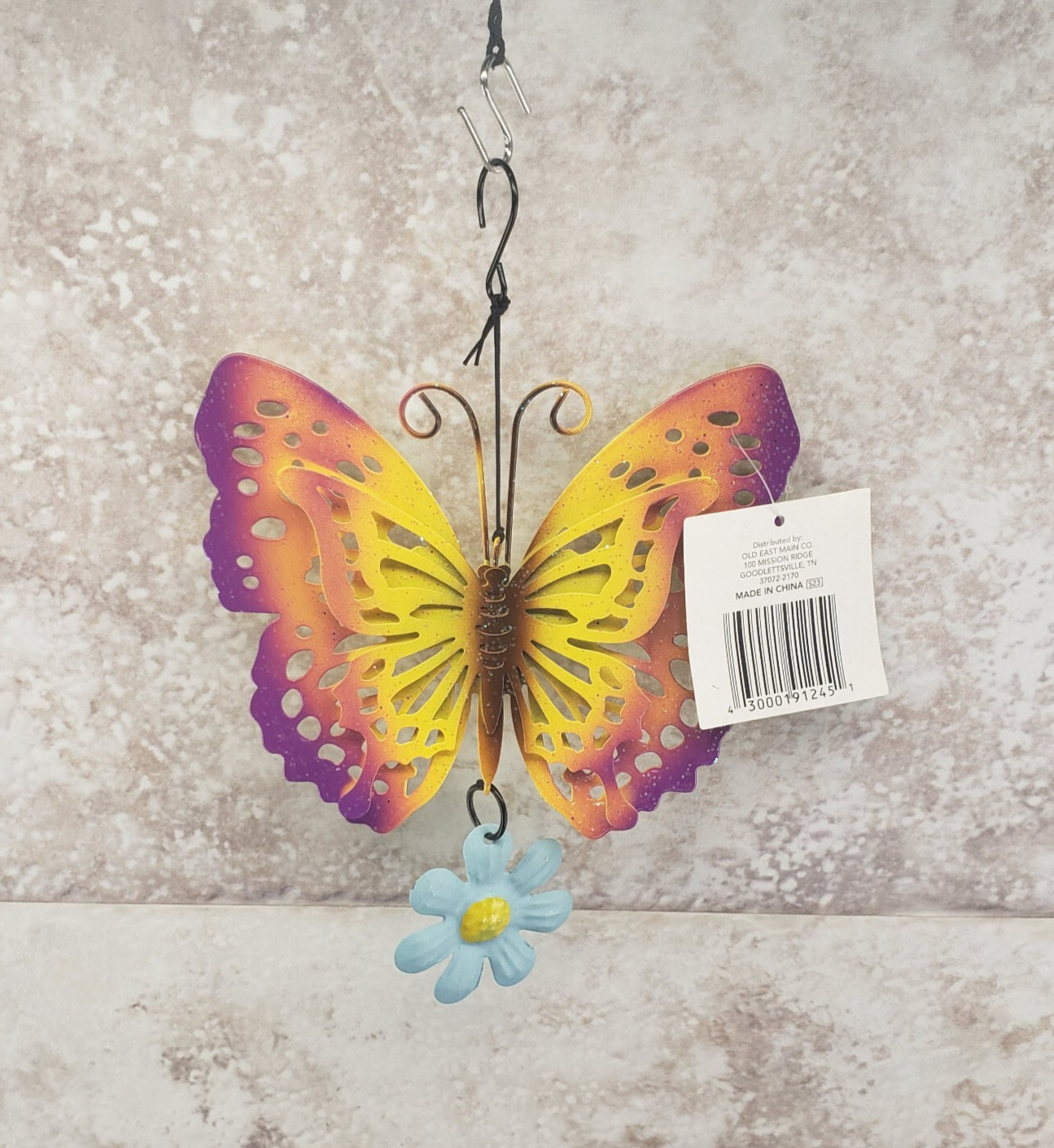 3D Butterfly Flower Decorative Hanging Indoor Outdoor Metal Sign True Living
