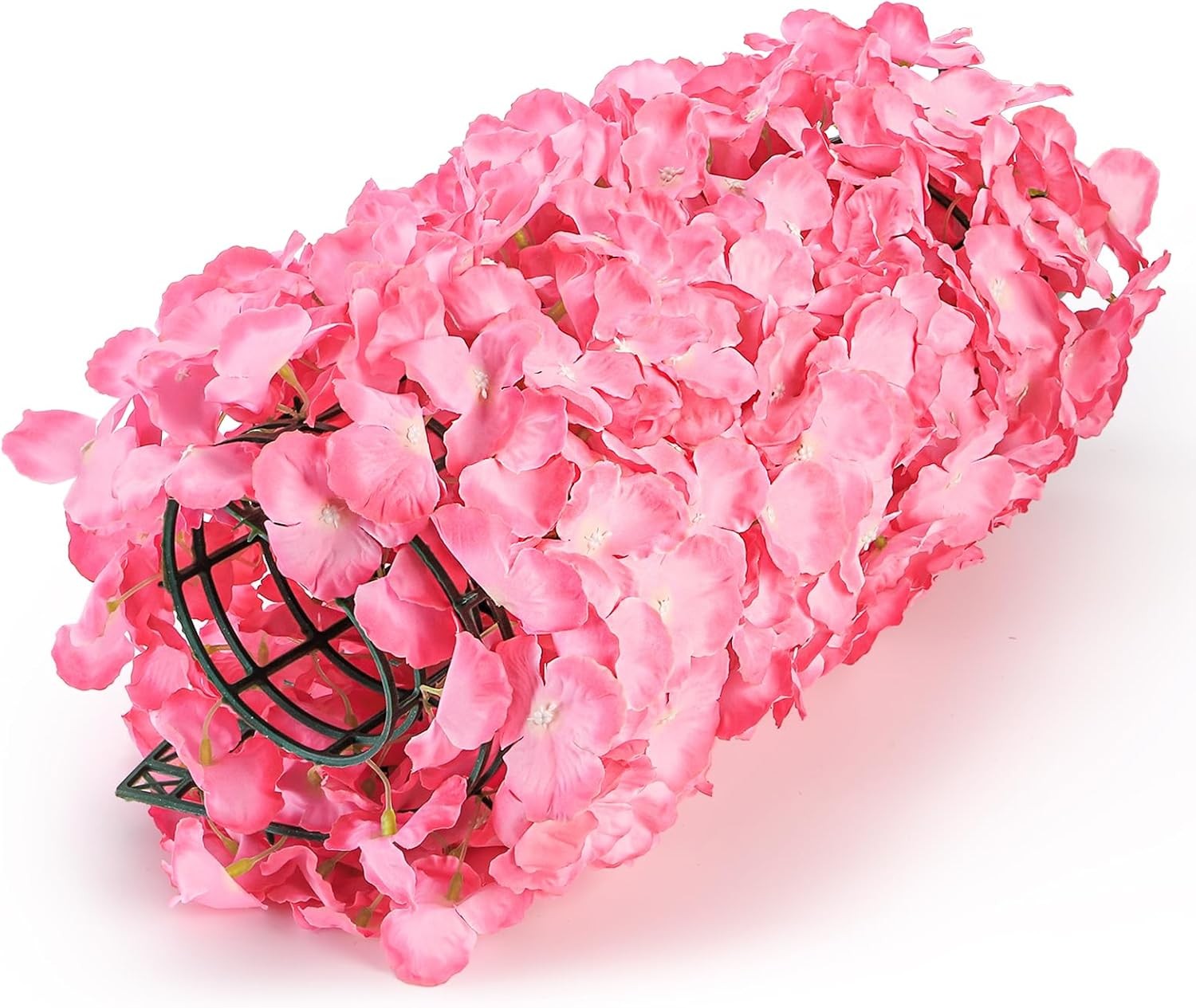 $4 Pack 24×16 Flower Wall Panel Set, 3D Silk Pink Hydrangea