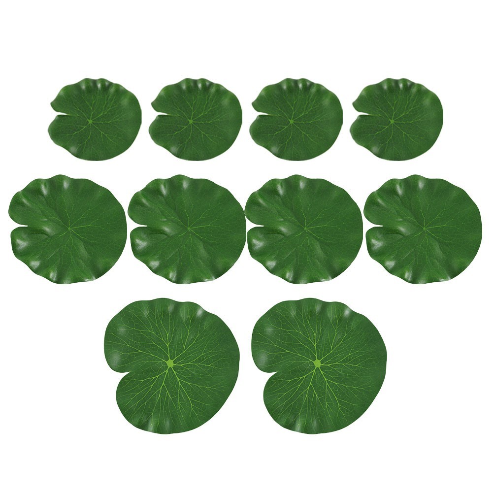 10Pcs Foam Lotus Flowers for Aquatic Decoration in Fish Tanks and Ponds
