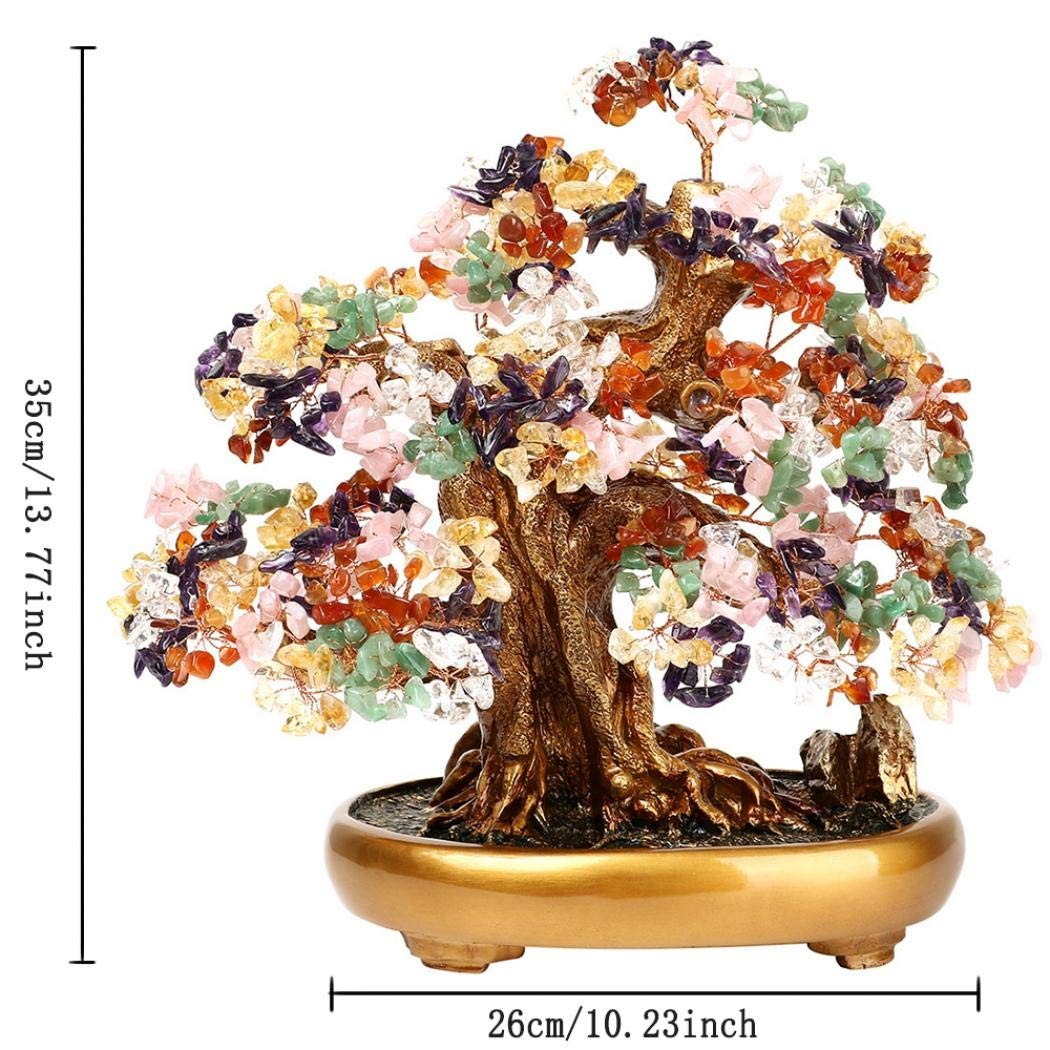 Natural Tree of Life (1,251 Gemstone Count) Crystal Tree with Healing Propert…