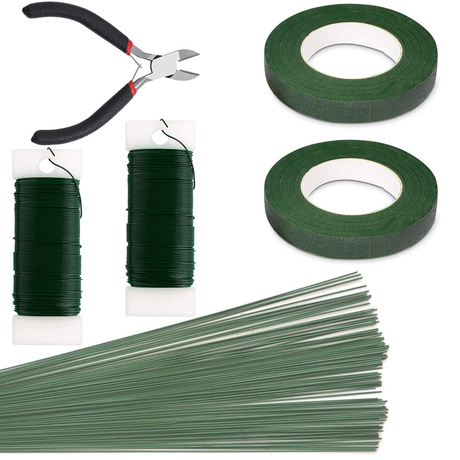 Floral Arrangement Kit W/ Green Floral Tape 22 Gauge Floral Wire Stems 26 Gauge