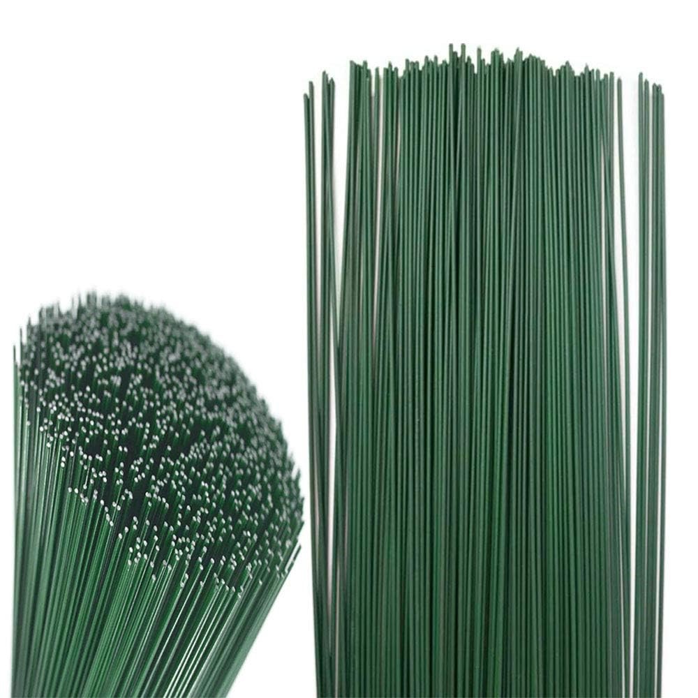 200 Pcs Floral Stem Wire 22 Gauge 16 Inch Floral Stems for Flower Arrangements