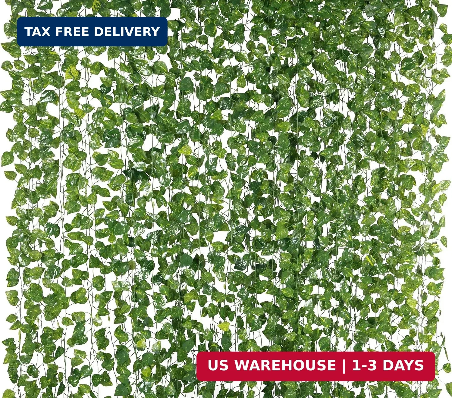 78-Ft 12 Pack Silk Artificial Ivy Vines Leaf Garland Plants Hanging Weddin