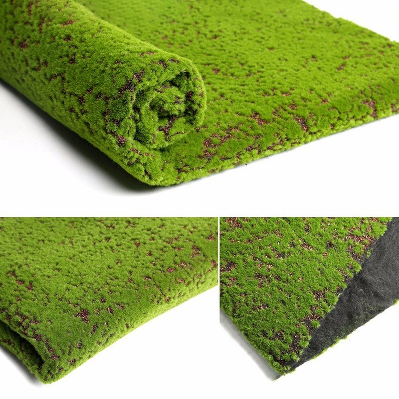 Artificial Moss Grass Turf Wall Green Plant Lawn Garden Landscape Decor