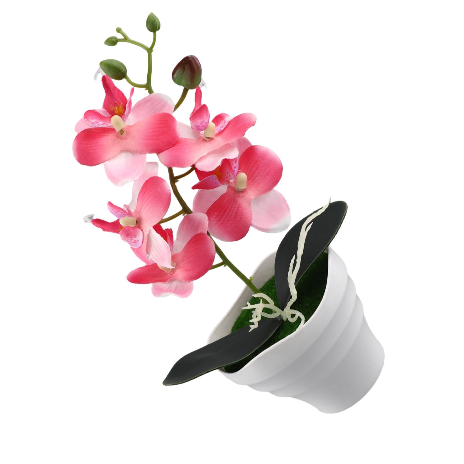 Artificial Butterfly Orchid Flower Plants In Pot Fake Home Wedding Party Decor